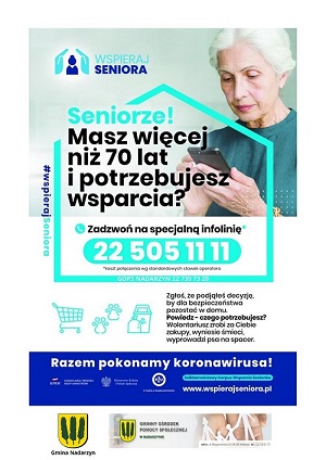 Seniorze! Masz więcej niż 70 lat i potrzebujesz wsparcia?