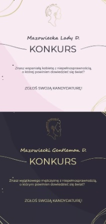 Konkursy: "Mazowiecka Lady D." i „Mazowiecki Gentelman D.”